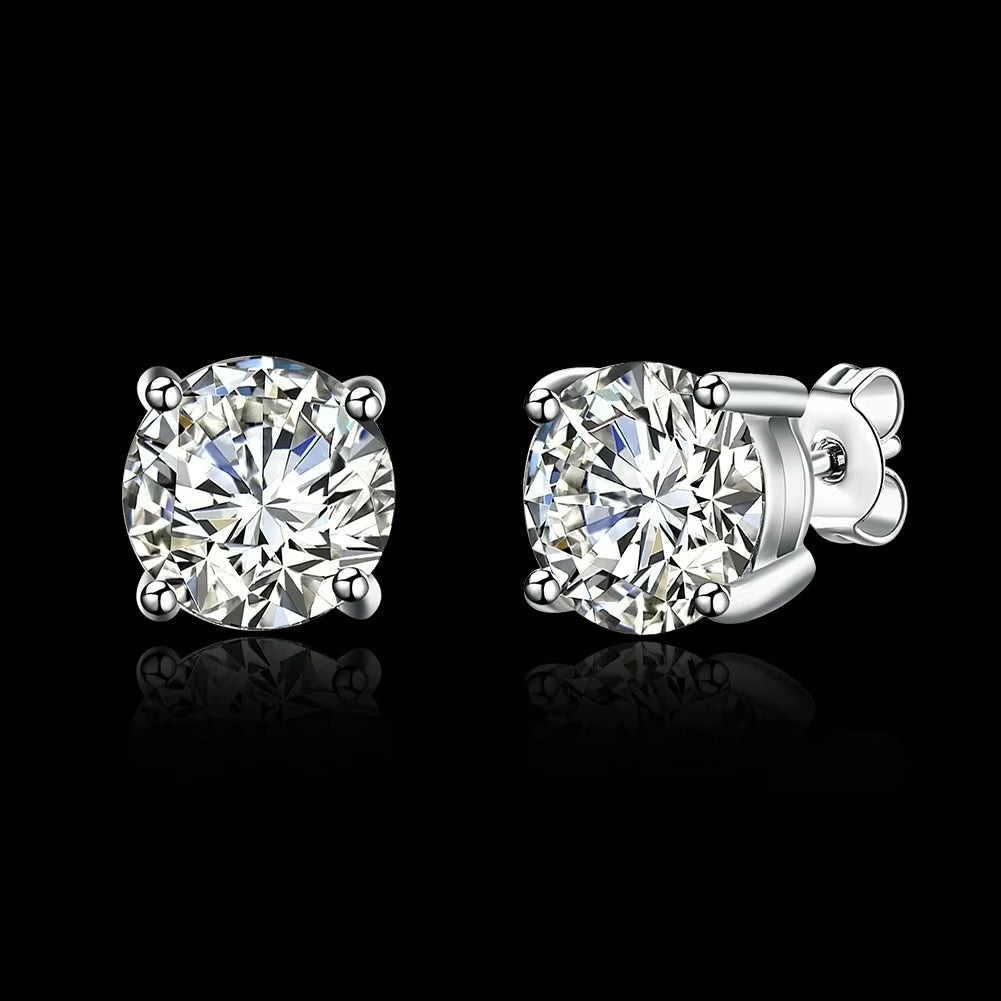 Pendientes de Diamantes Y Oro Blanco Eleganza