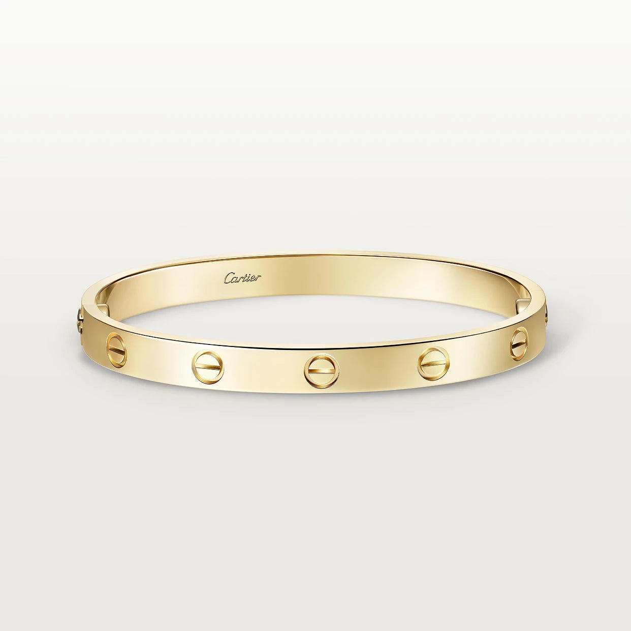Brazalete Cartier Love Oro amarillo 18K - Ancho: 6.1 mm